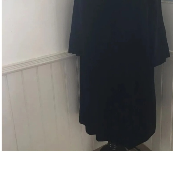 Vintage late late 1940’s 1950’s velvet swing coat with mink collar - Picture 4 of 8